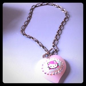 Tarina Tarantino Pink Head Hello Kitty necklace